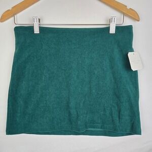 Altrd State Mini skirt ribbed in hunter green sz small.